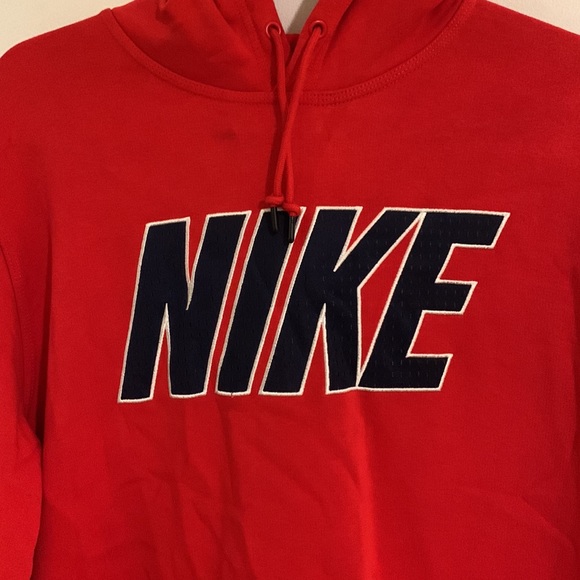VINTAGE BLUE TAG MESH LOGO NIKE HOODIE XL - Picture 2 of 6